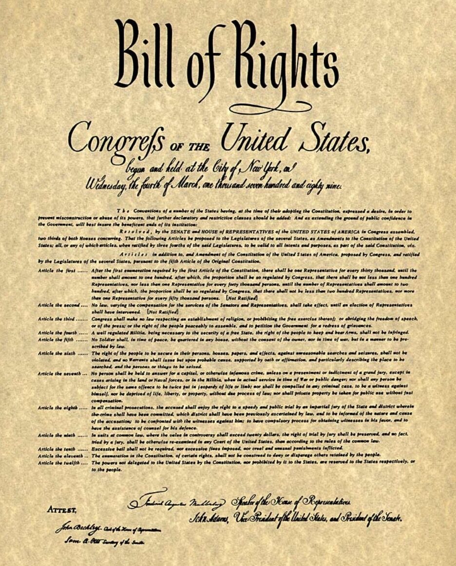 The U.S. Bill of Rights – JAMES PAGE